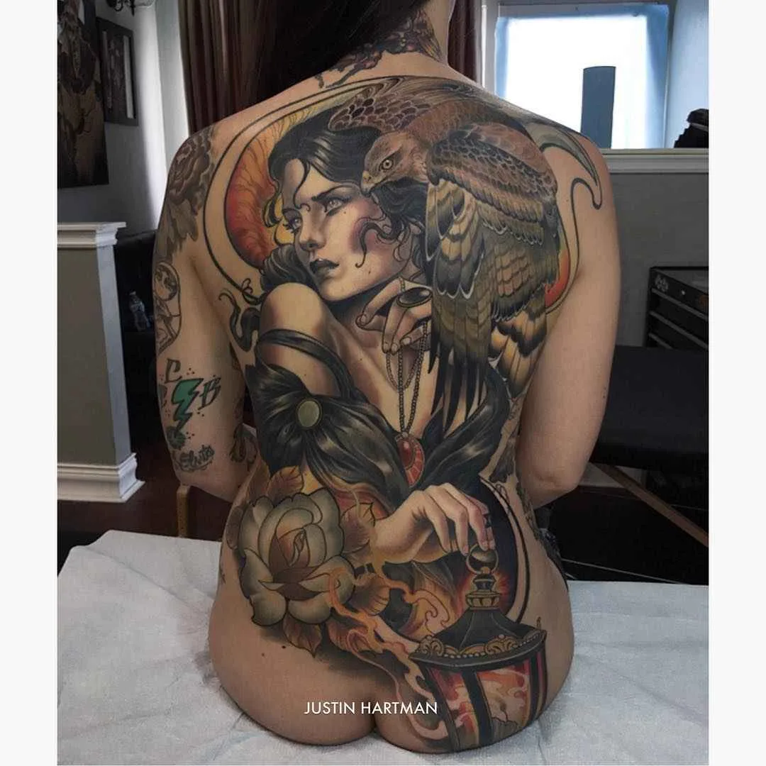 Tatuagens Neotradicionais de Justin Hartman | неотрадиционные татуировки
