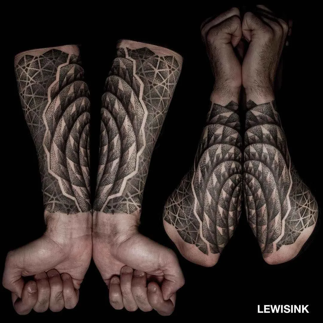 LEWISINK dotwork tattoo