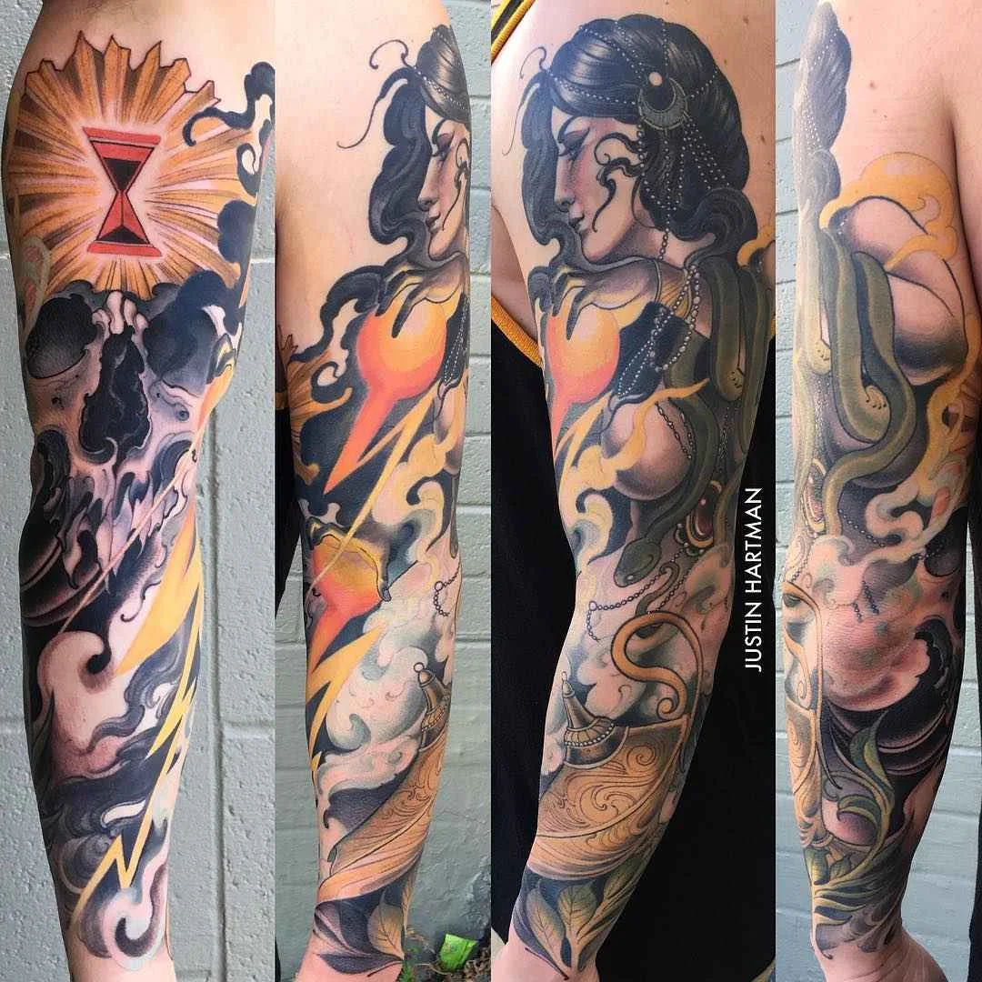 Tatuagens Neotradicionais de Justin Hartman | неотрадиционные татуировки