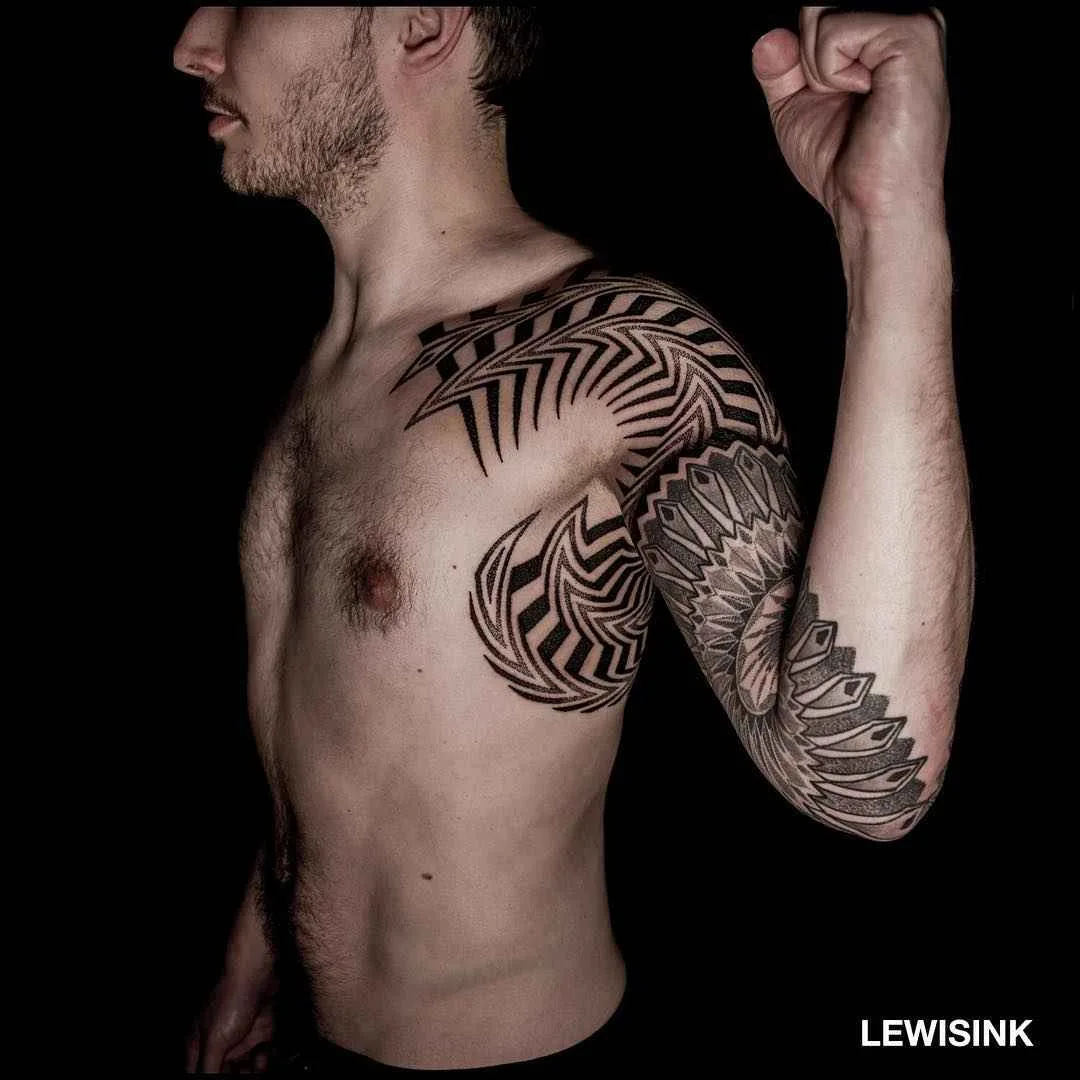 LEWISINK dotwork tattoo
