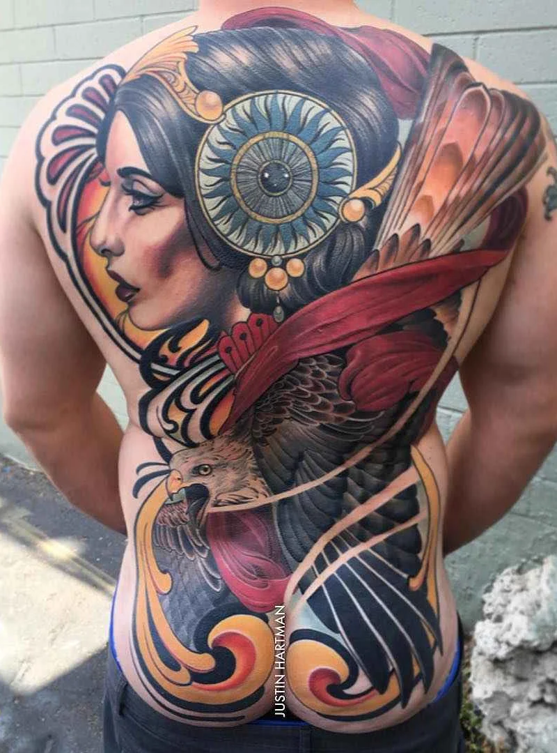 Tatuagens Neotradicionais de Justin Hartman