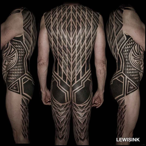 Geometric Geometric, Abstract tattoo on Full body