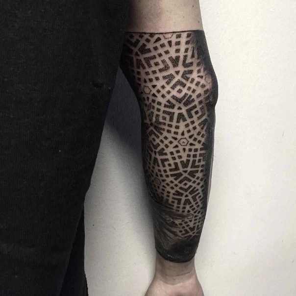 Geometric Geometric, Pattern tattoo on Forearm