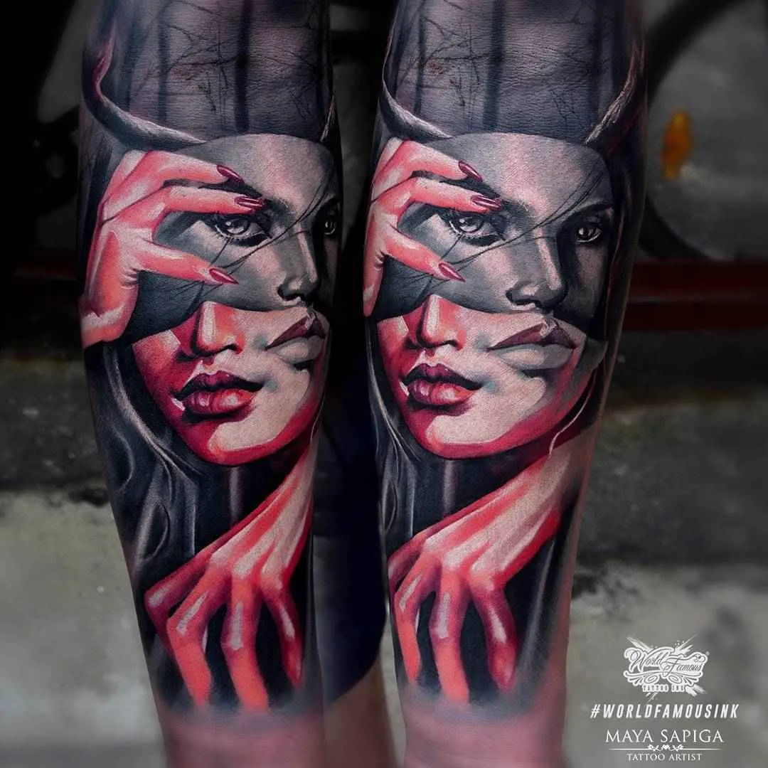 тату мастер Maya Sapiga (Анастасия Сапига) цветные татуировки реализм | tattoo artist Maya Sapiga colour realistic tattoo