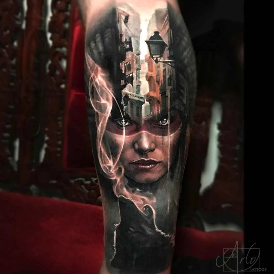 тату мастер Arlo DiCristina цветной реализм тату | tattoo artist Arlo DiCristina color realistic tattoo