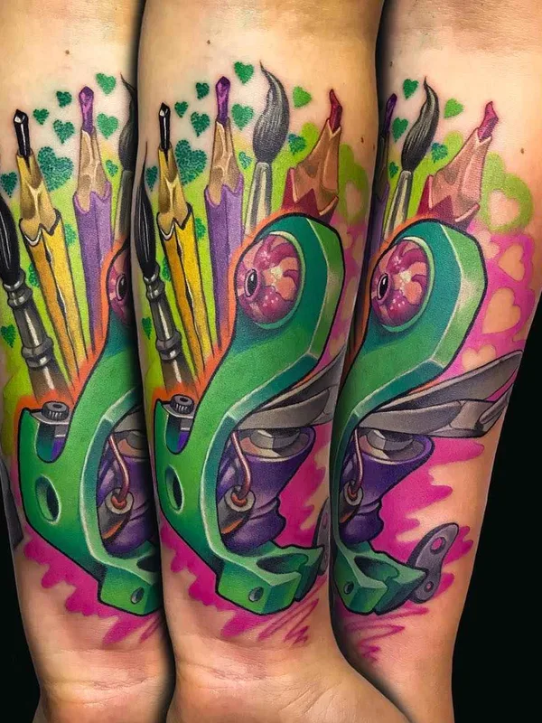 color new school tattoo on forearm #11331 | Tattoo Artist Andrea (Antikorpo) Lanzi