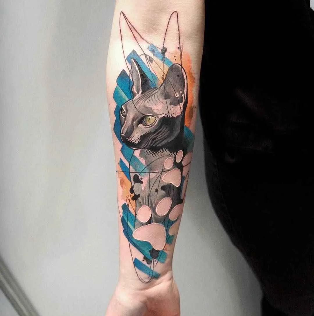 тату мастер Dynoz Art Attack цветные татуировки ньюскул неотрадиционные | tattoo artist Dynoz Art Attack colour new school neo traditional tattoo