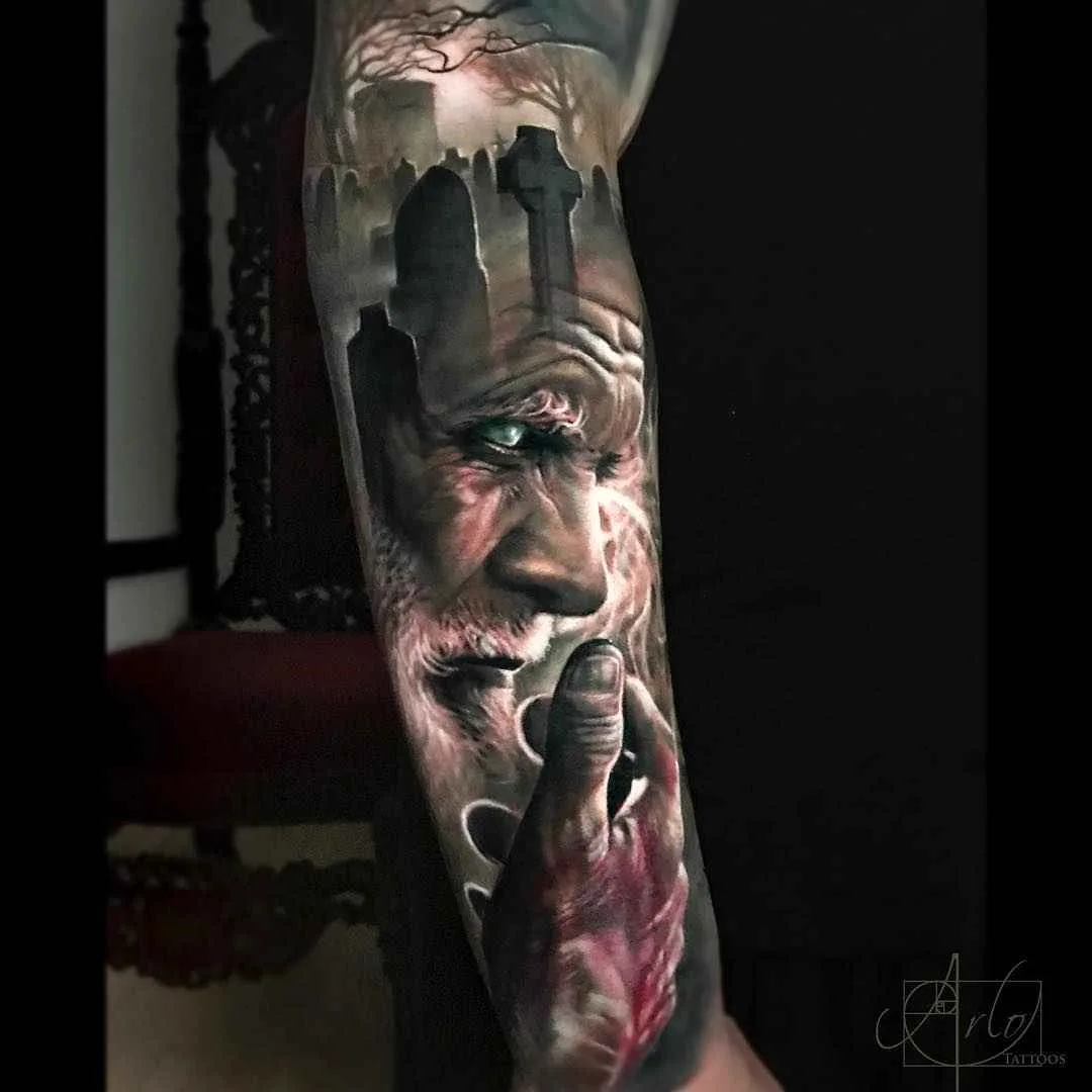 тату мастер Arlo DiCristina цветной реализм тату | tattoo artist Arlo DiCristina color realistic tattoo