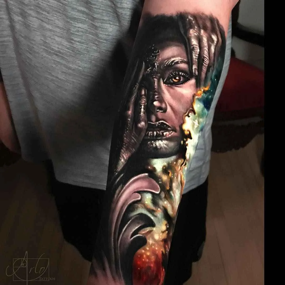 тату мастер Arlo DiCristina цветной реализм тату | tattoo artist Arlo DiCristina color realistic tattoo