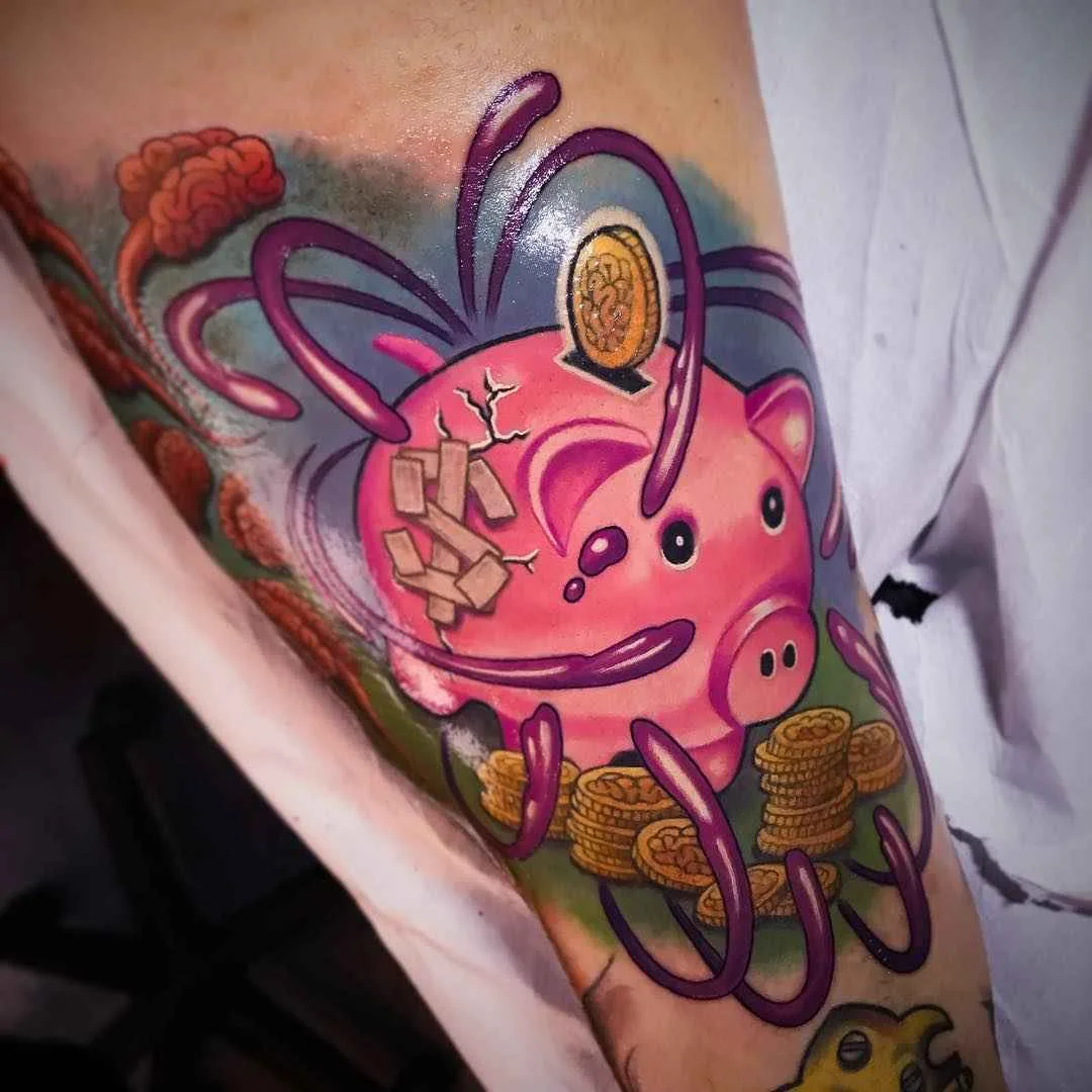 tatuista Andrea (Antikorpo) Lanzi stili colorati new school, non tradizionali, disegno di tatuaggio | tattoo artist Andrea (Antikorpo) Lanzi colour new school, neo traditional design tattoo