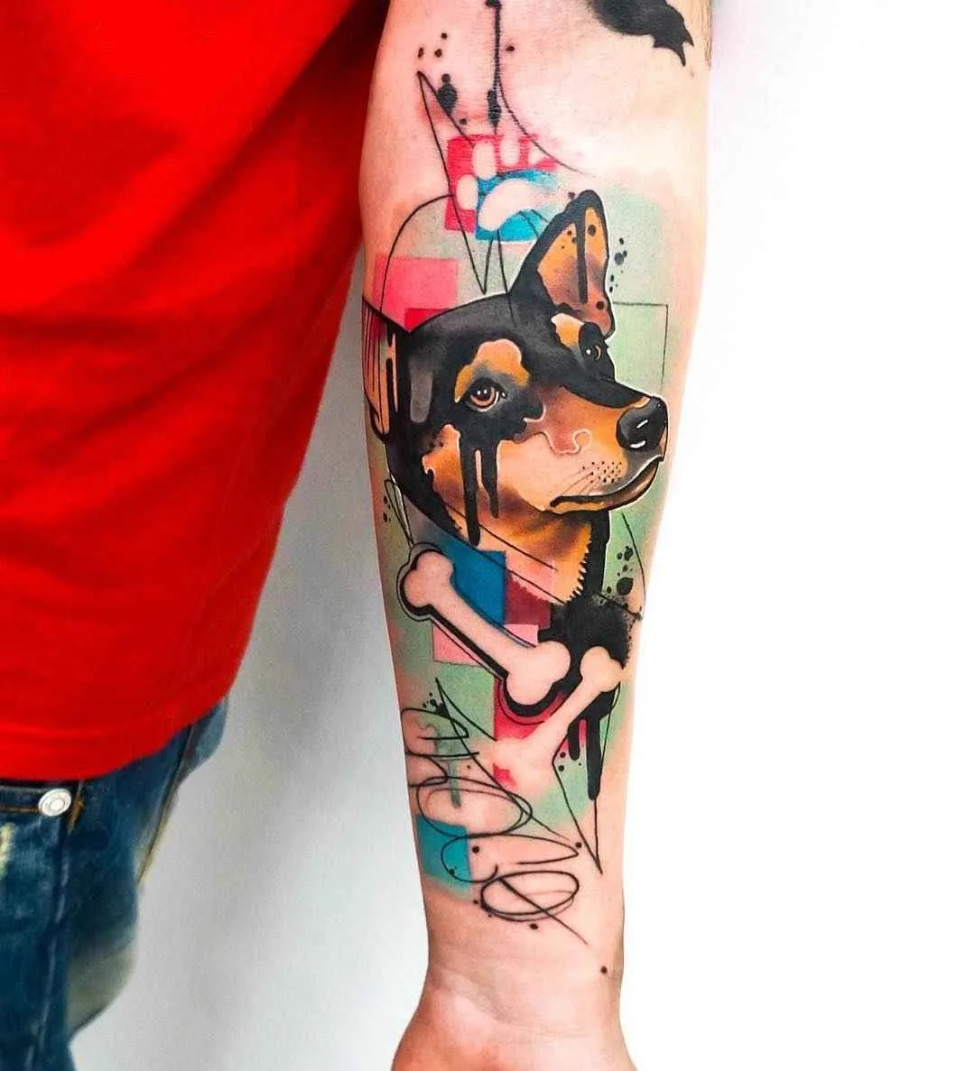 тату мастер Dynoz Art Attack цветные татуировки ньюскул неотрадиционные | tattoo artist Dynoz Art Attack colour new school neo traditional tattoo