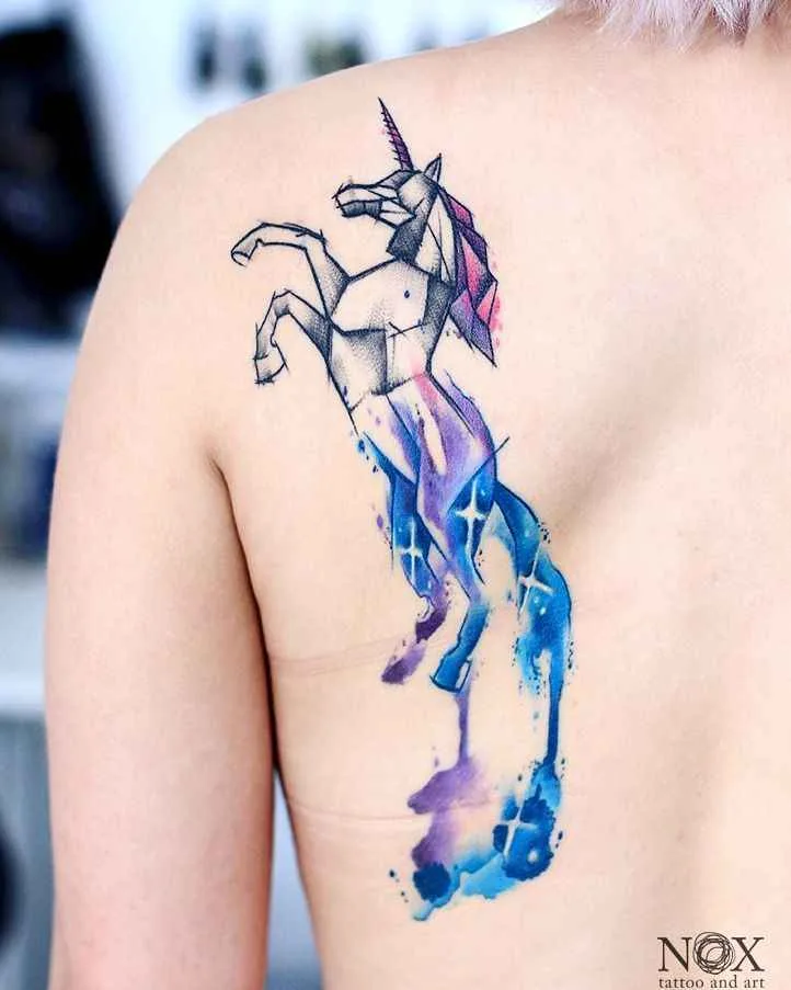 тату мастер Matty Nox цветные скетч акварельные татуировки | tattoo artist Matty Nox colour sketch watercolor tattoo
