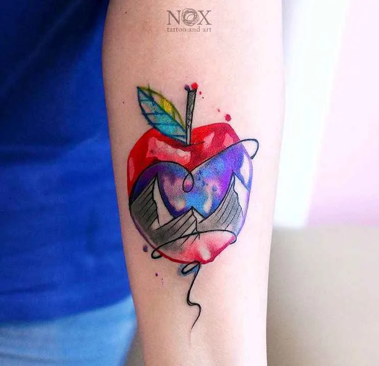 тату мастер Matty Nox цветные скетч акварельные татуировки | tattoo artist Matty Nox colour sketch watercolor tattoo
