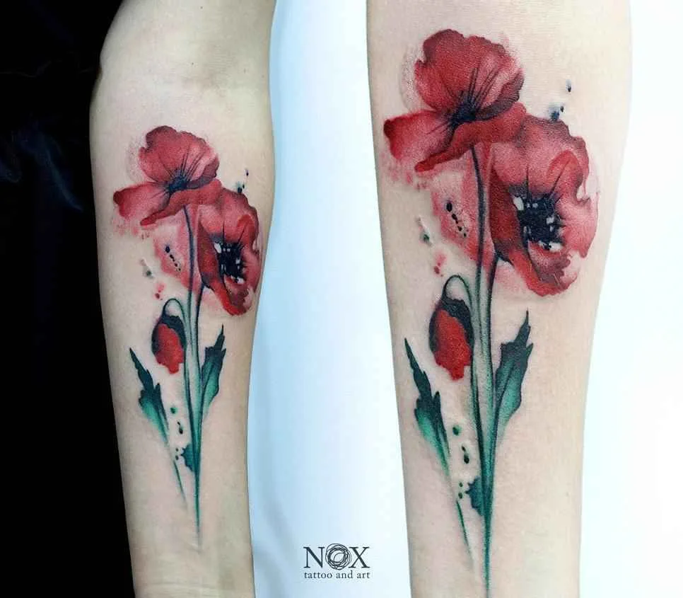 тату мастер Matty Nox цветные скетч акварельные татуировки | tattoo artist Matty Nox colour sketch watercolor tattoo