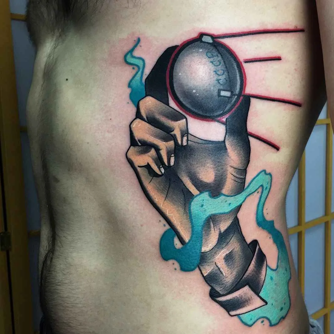 tatuista Yugin Zhestko colorati nuovo scuola, post neo tradizionali, disegno di tatuaggio | tattoo artist Yugin Zhestko colour new school, post neo traditional design tattoo