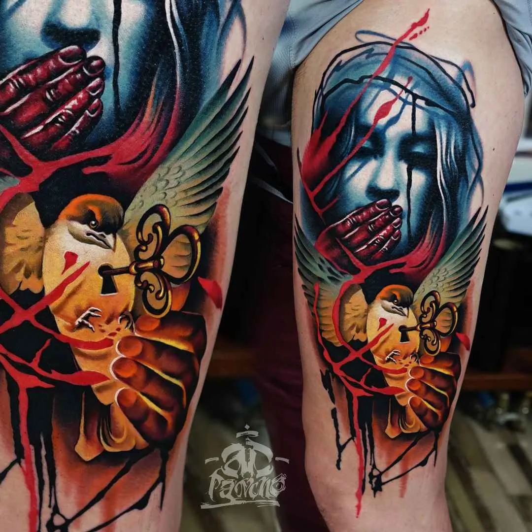 тату мастер AD Pancho цветные реализм татуировки | tattoo artist AD Pancho colour realism tattoo