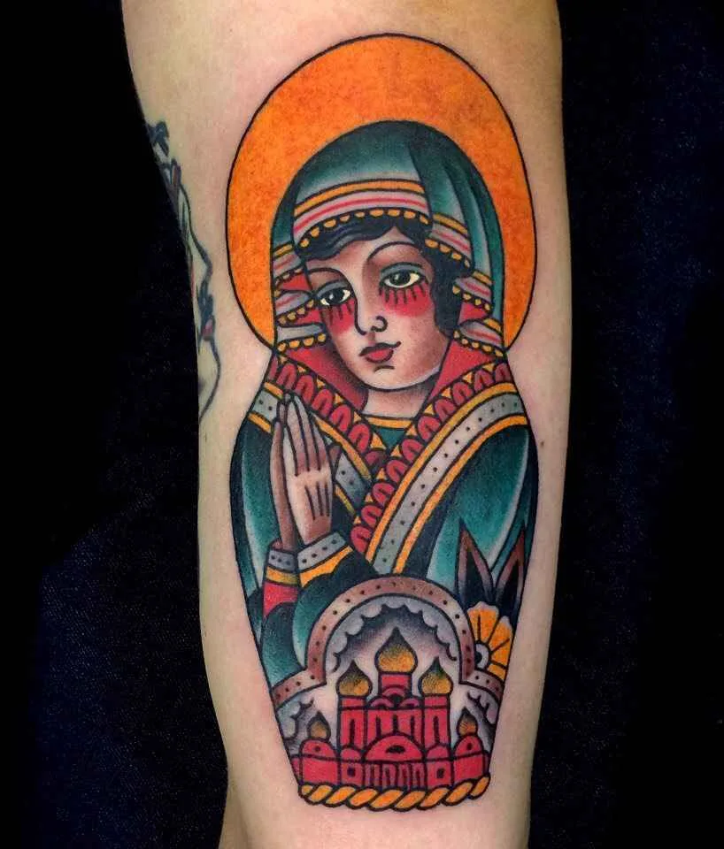 тату мастер Алексей Тол цветные олдскул традиционные татуировки | tattoo artist Alexey Tol colour old school traditional tattoo