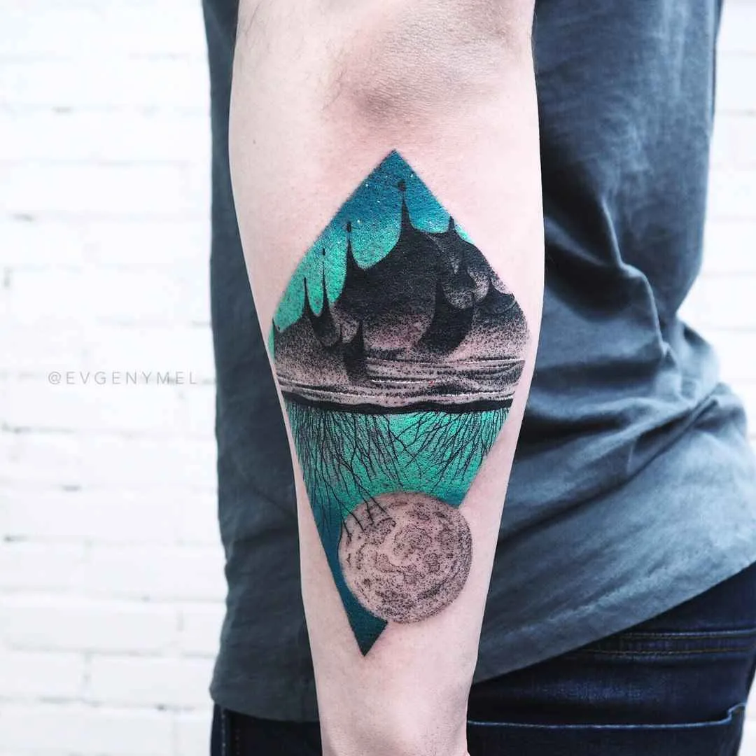 тату мастер Евгений Мэл Мальгин цветные дотворк татуировки | tattoo artist Evgeniy Mel Malgin colour dotwork design tattoo