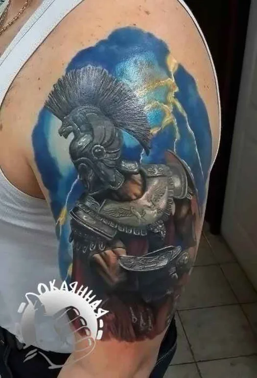 color realism tatouage sur upper arm #11311 | Artiste tatoueur Константин Андреевич Черников