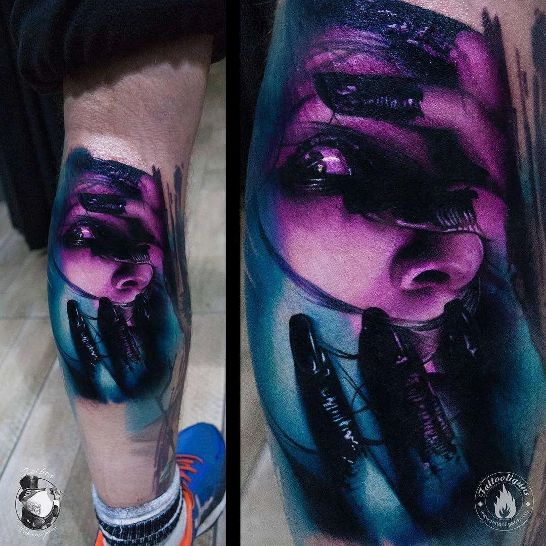 Tattoo artist Christos Zorbas color and black&grey portrait tattoo realism | Greece