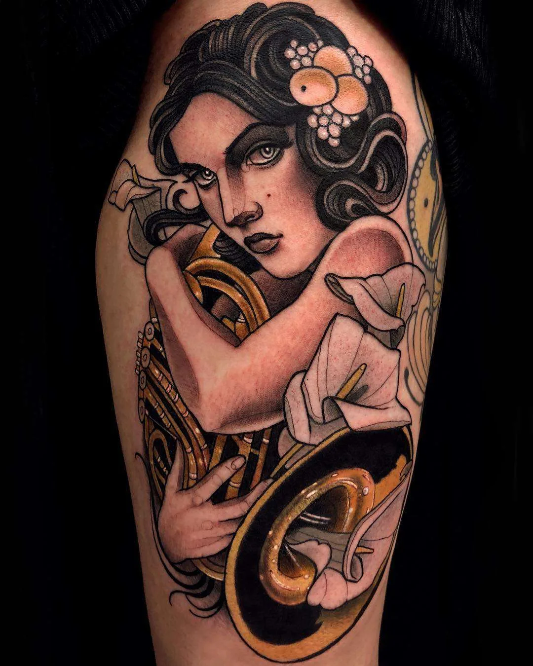 Tattoo artist Chris Green, color neo traditional tattoo | United Kingdom