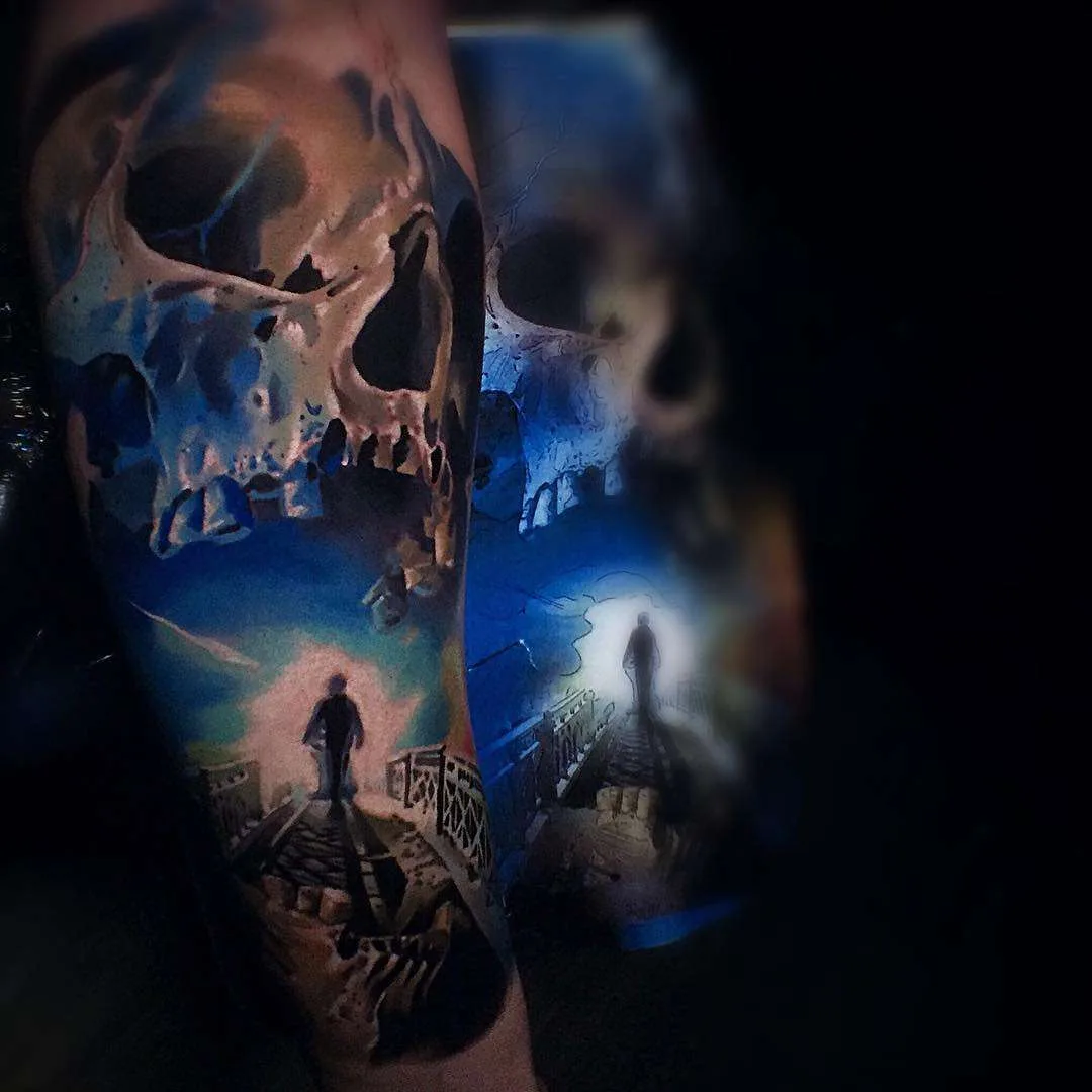 Tattoo artista Igor Mitrenga, portretto realistico a colori | Repubblica Ceca