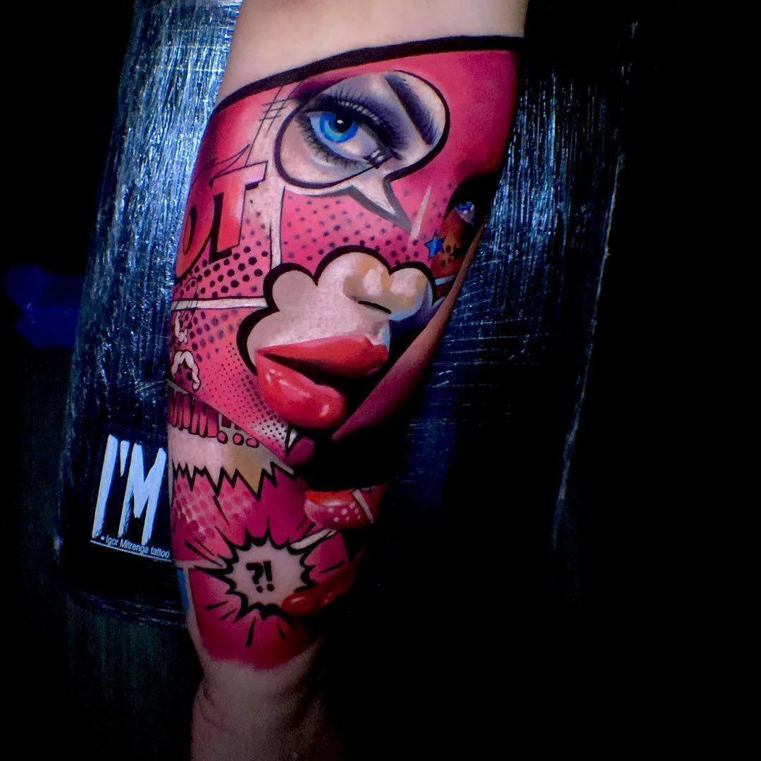 Tattoo artist Igor Mitrenga, authors style color realistic tattoo, illustration, portrait, surrealism | Czech Republic