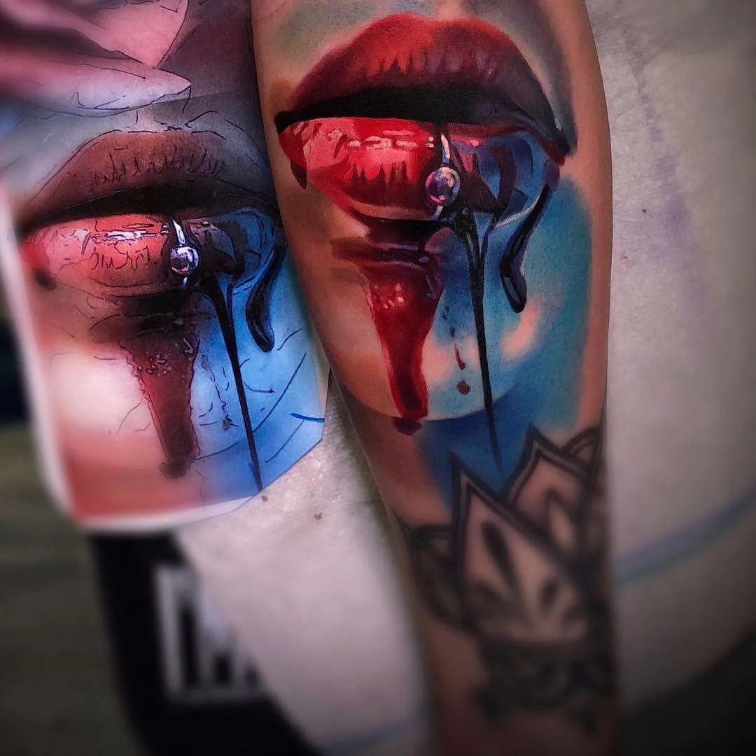 Tattoo artista Igor Mitrenga, portretto realistico a colori | Repubblica Ceca