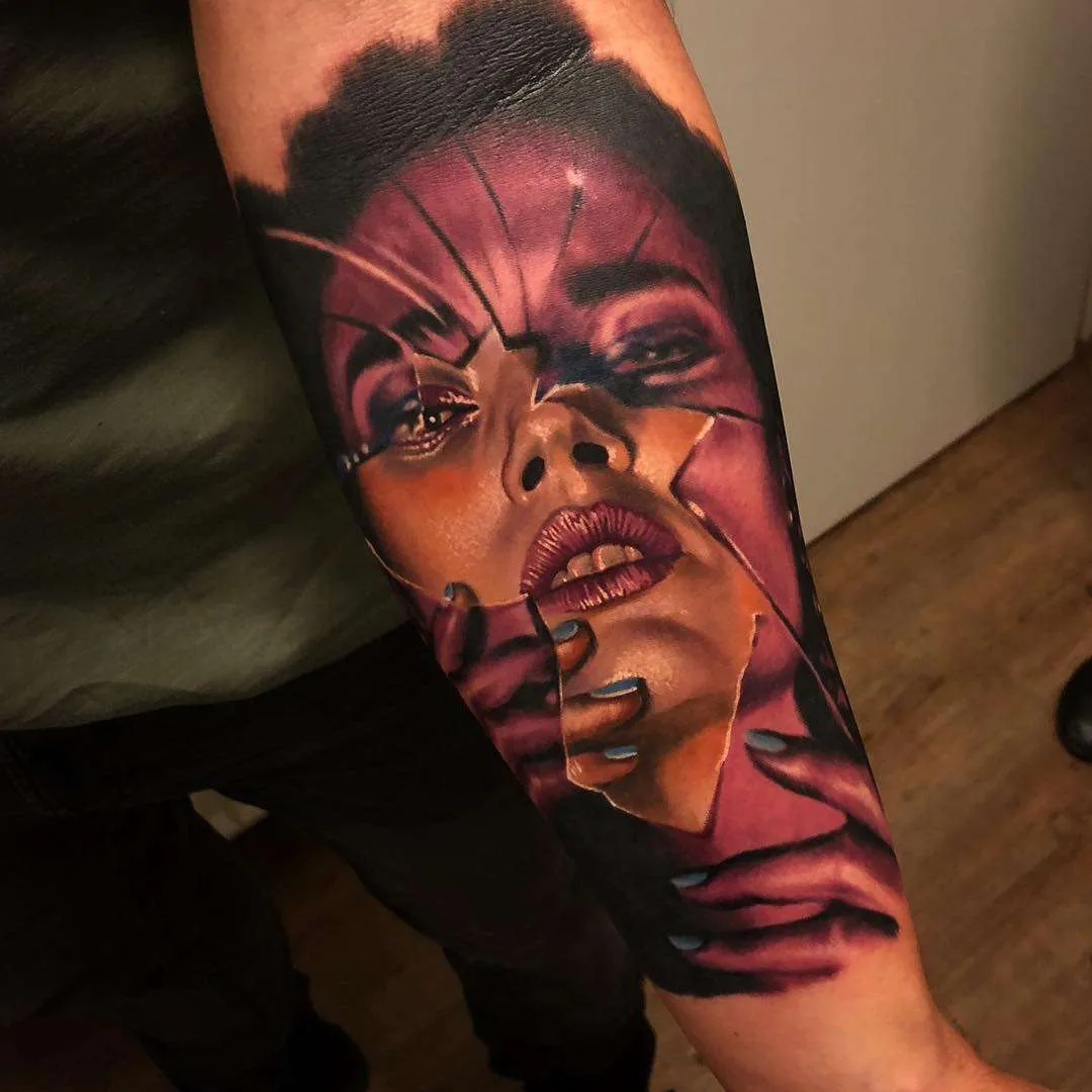Tattoo artist Christos Zorbas color and black&grey portrait tattoo realism | Greece
