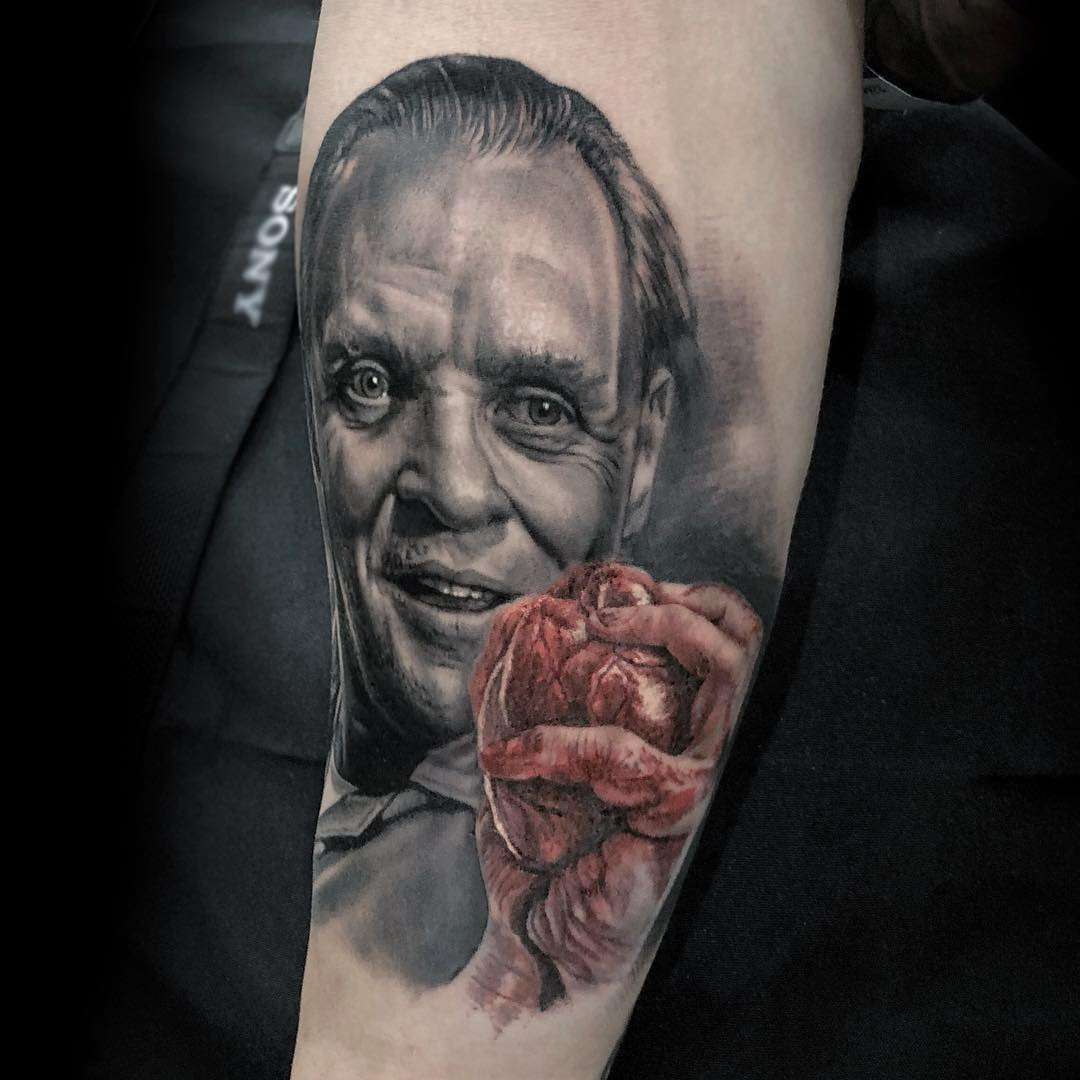 Portrait tattoo of Bob Tyrrell by Niko Hurtado  No 169