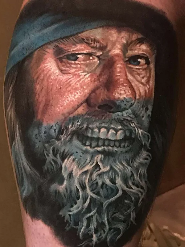 color realism Tatuaggio su calf #21494 | Tatuatore Evan Olin