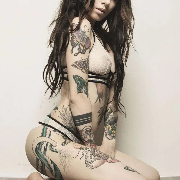 tattoo #21248 | Tattoo Model Tanya Bat
