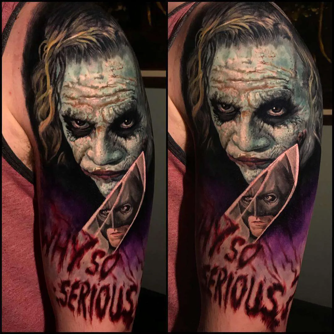 Tattoo artist Evan Olin, color portrait realistic tattoo | USA