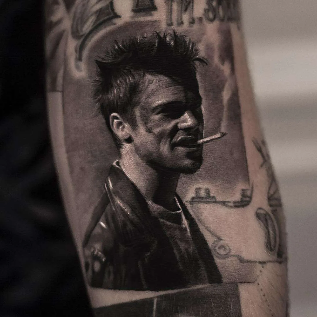 Tattoo artist Inal Bersekov, black&grey portrait realistic tattoo | Belgium