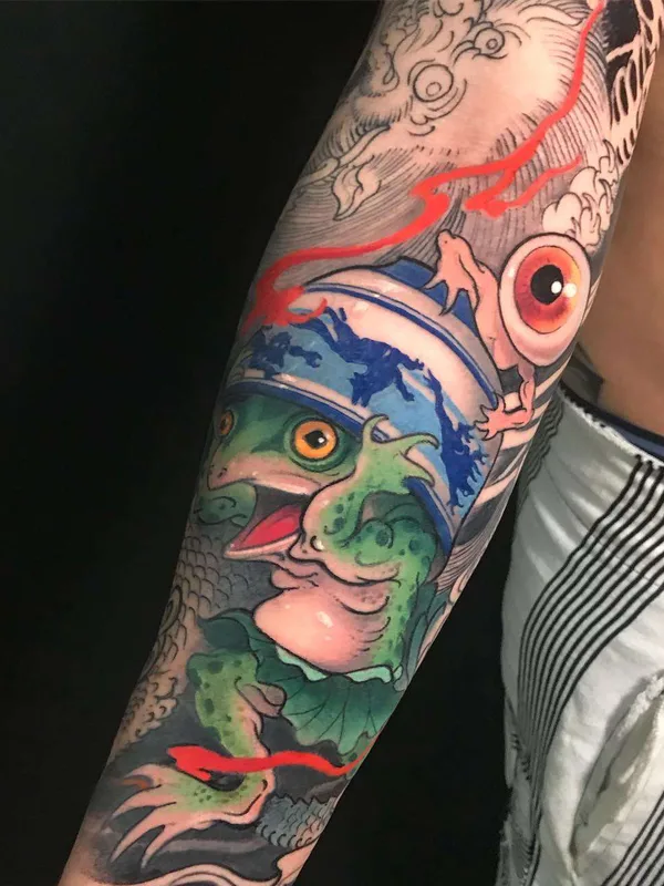 color japanese Tatuaggio su forearm #21312 | Tatuatore Jee Sayalero