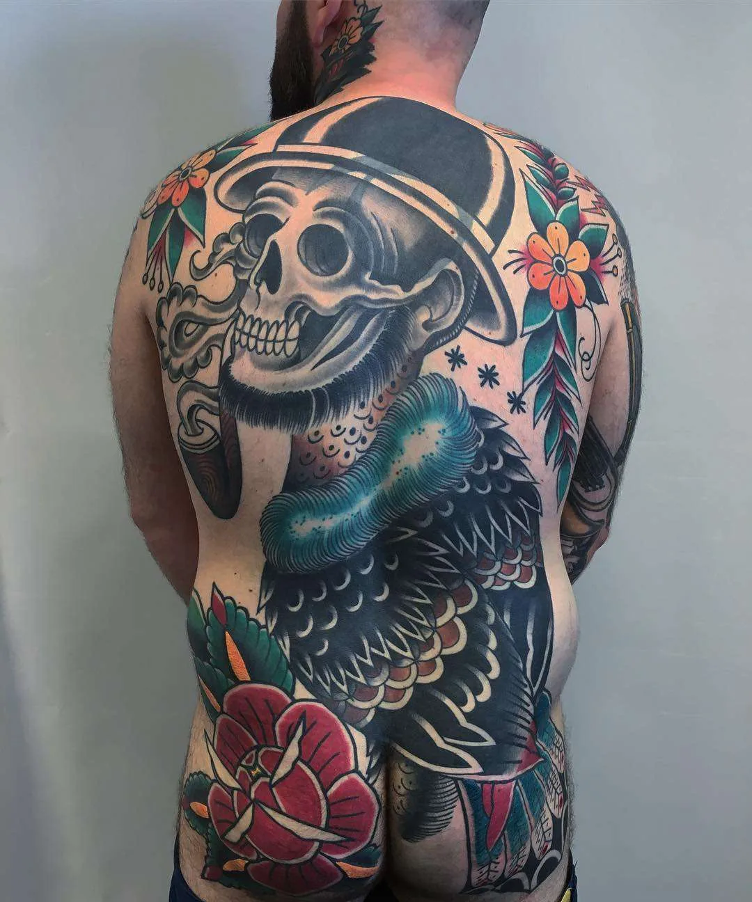 Tattoo artist Filip Henningsson, color traditional tattoo, old school | Sweden