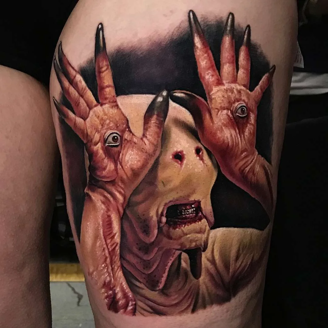 Tattoo artist Evan Olin, color portrait realistic tattoo | USA