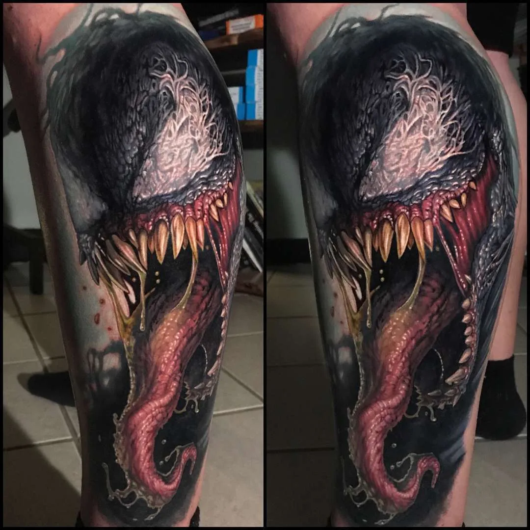 Tattoo artist Evan Olin, color portrait realistic tattoo | USA