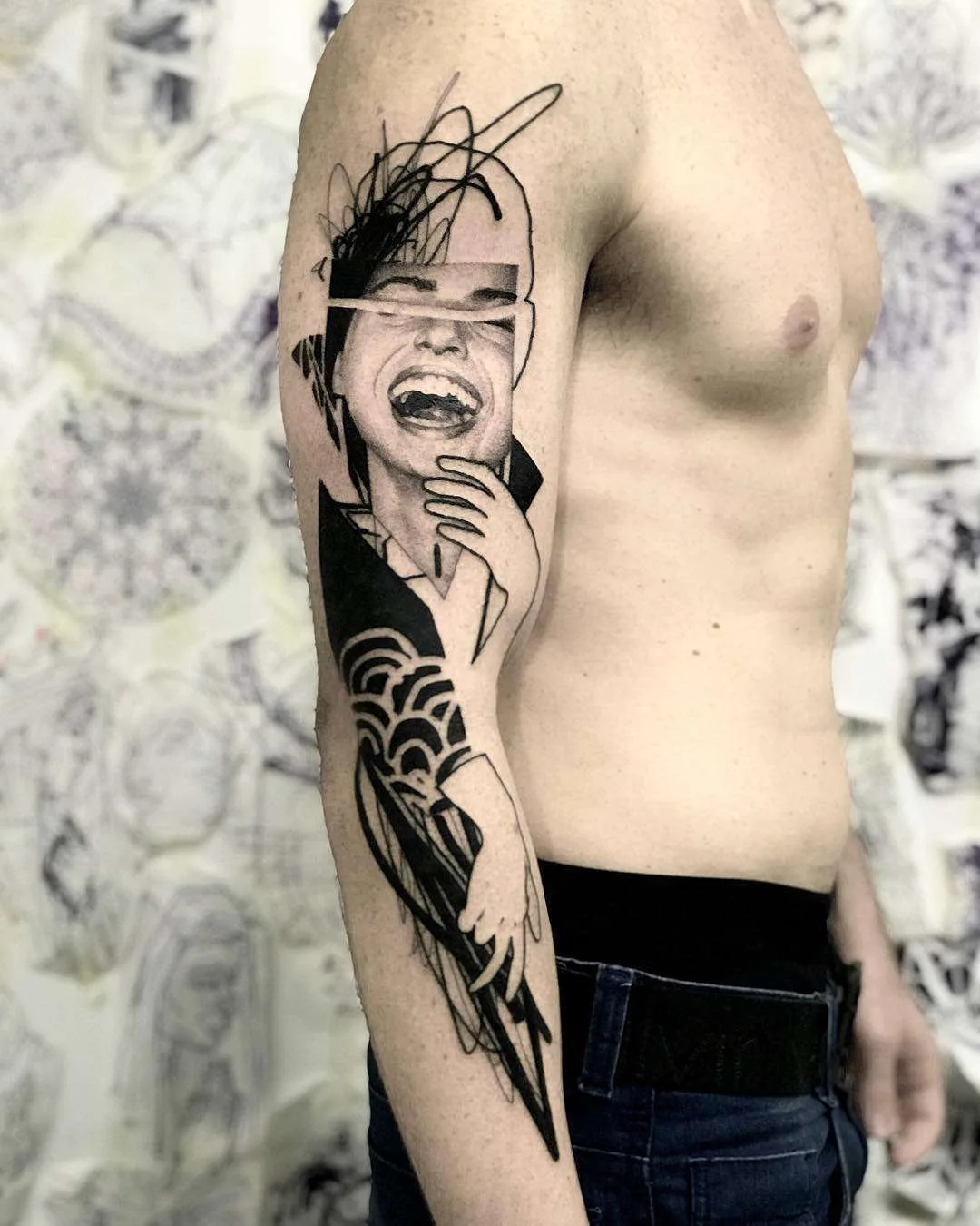 Tattoo artist Caio Miguel, black authors style surrealistic tattoo realism | Brazil