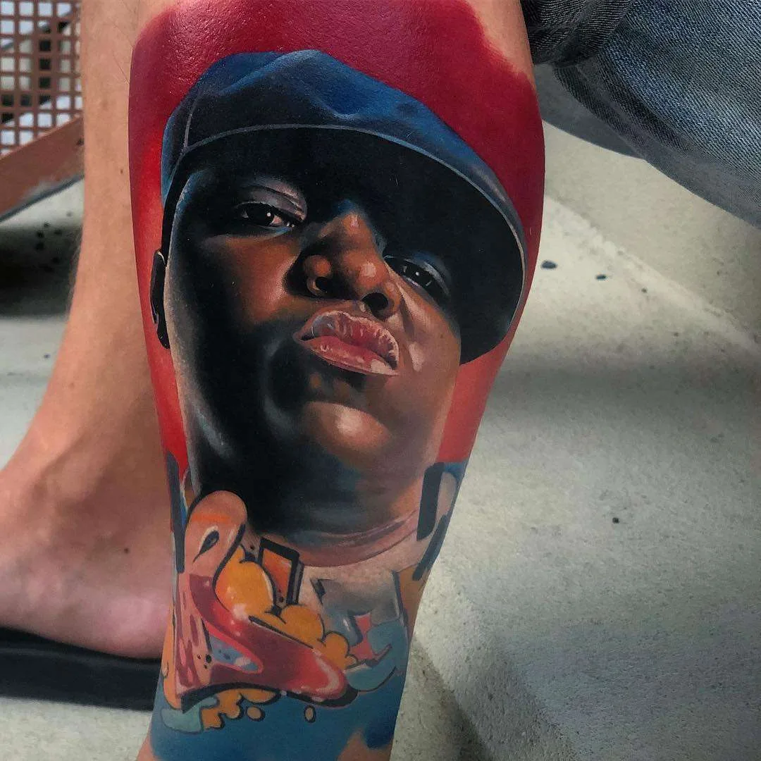 Tattoo artista Igor Mitrenga, portretto realistico a colori | Repubblica Ceca