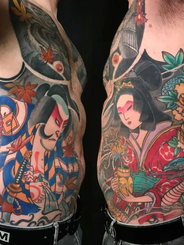 male color japanese Tatuaggio su side #21322 | Tatuatore Jee Sayalero