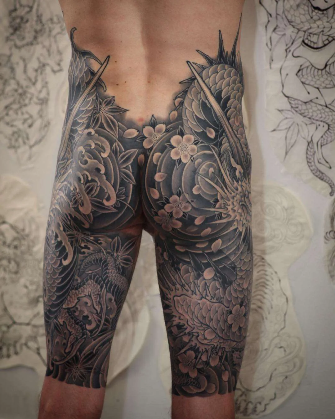 Tattoo artist Johan Svahn, color oriental Japanese tattoo, full body suit | Sweden