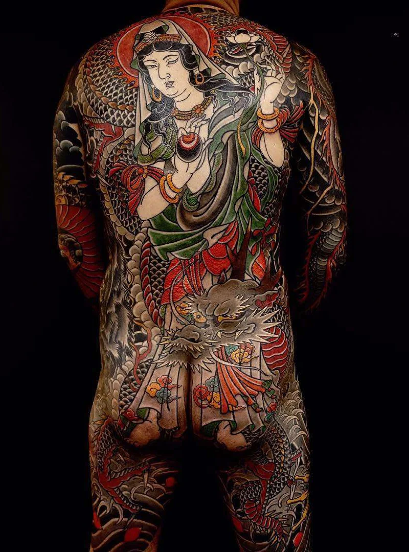 I rulli del giapponese tatuaggio