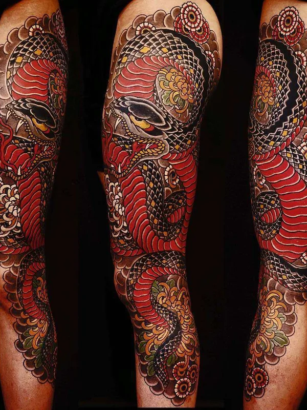 color japanese Tatuaggio su full leg #21730 | Tatuatore Rg