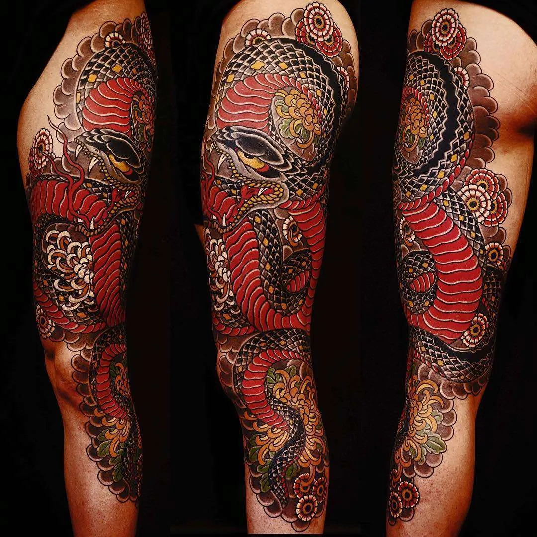 Tattoo artist Rg, color traditional Japanese tattoo, oriental | USA