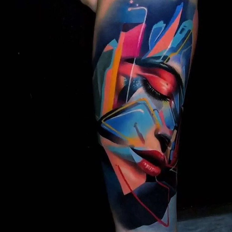 Tattoo artista Igor Mitrenga, portretto realistico a colori | Repubblica Ceca