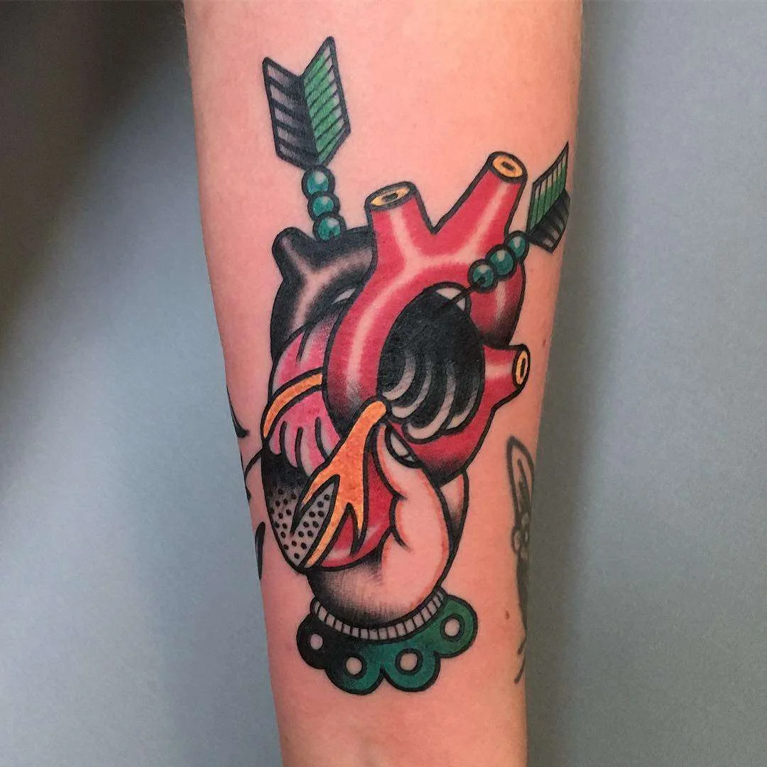 Tattoo artist Filip Henningsson, color traditional tattoo, old school | Sweden