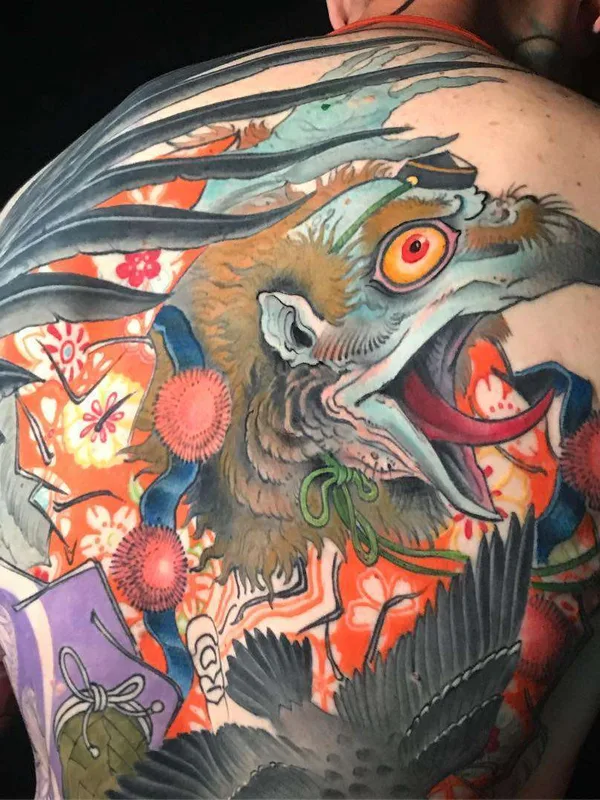 color japanese Tatuaggio su upper back #21321 | Tatuatore Jee Sayalero