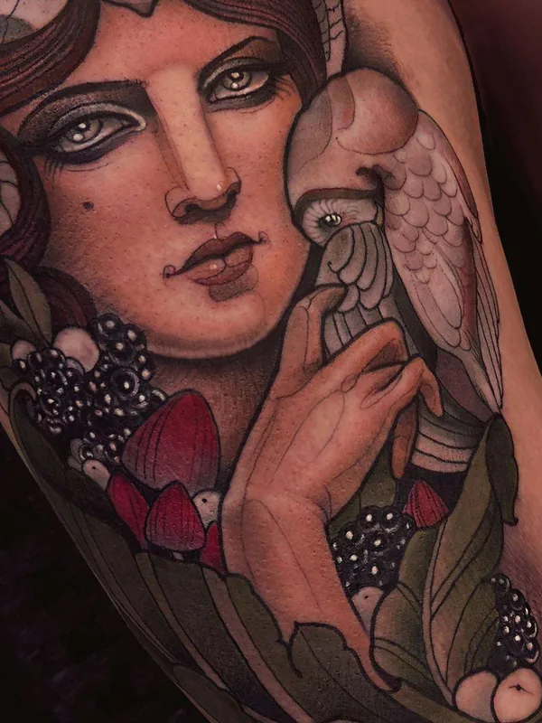 female color realism 纹身 在 forearm #21708 | 纹身师 Chris Green