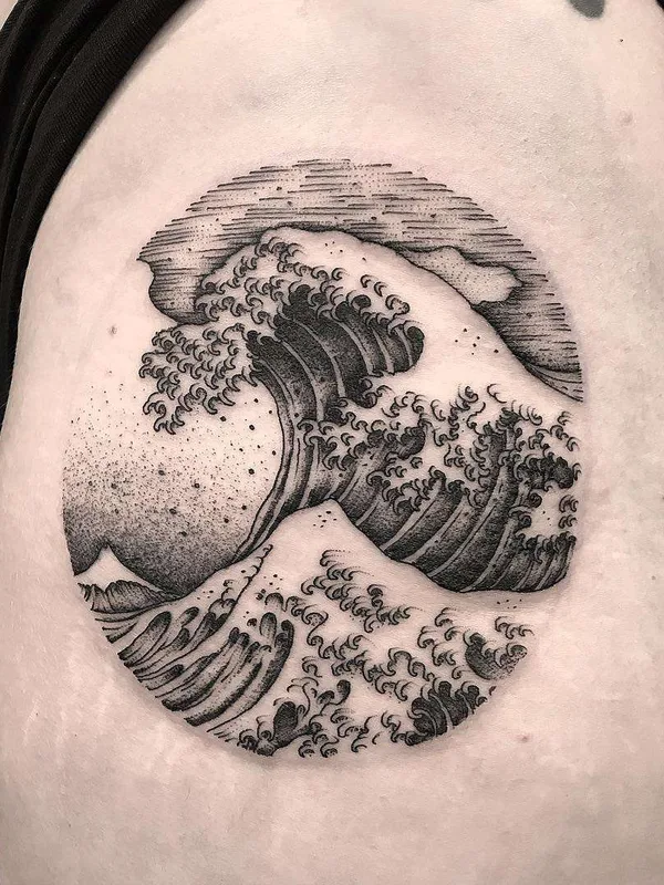 black japanese tattoo on side #21826 | Tattoo Artist Henbo Henning
